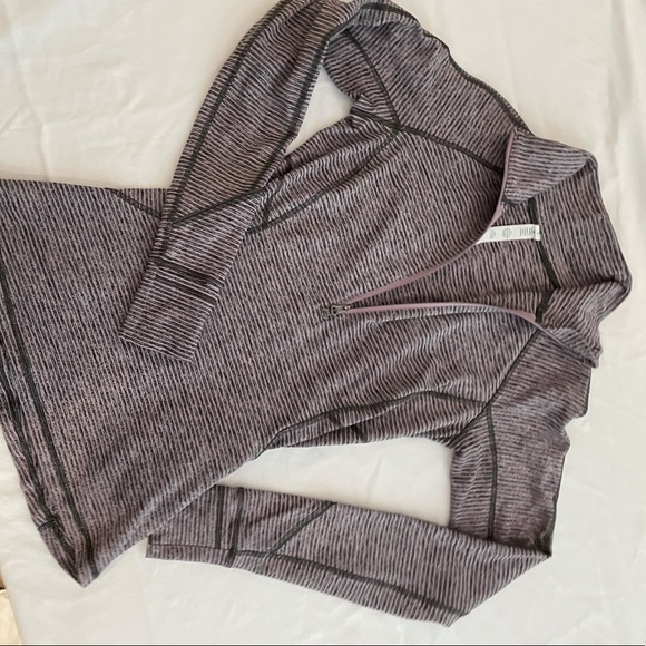 Lululemon Race Your Pace 1/2 Zip 4 Grey Mauve - Picture 12 of 14